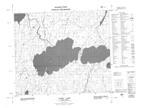 063L07 Suggi Lake Canadian topographic map, 1:50,000 scale