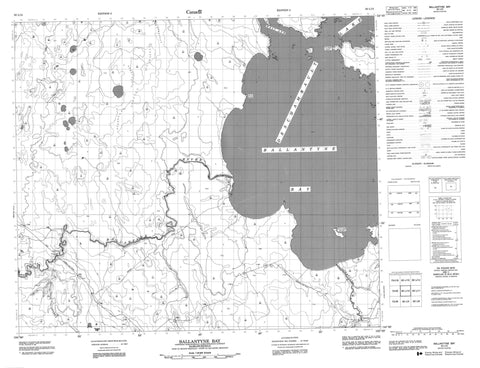 063L12 Ballantyne Bay Canadian topographic map, 1:50,000 scale