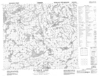063M12 Glennie Lake Canadian topographic map, 1:50,000 scale