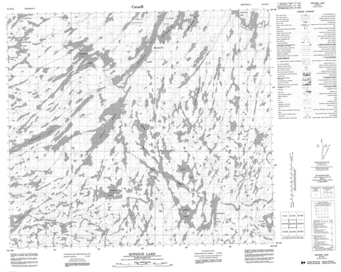 063M13 Rothnie Lake Canadian topographic map, 1:50,000 scale