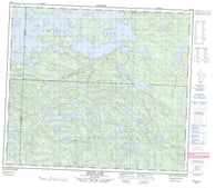 063N12 Sisipuk Lake Canadian topographic map, 1:50,000 scale