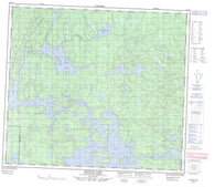 063N13 Britton Lake Canadian topographic map, 1:50,000 scale