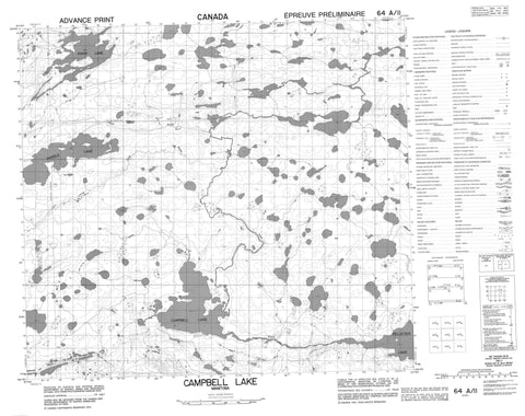 064A11 Campbell Lake Canadian topographic map, 1:50,000 scale