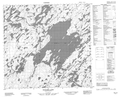 064L12 Hatchet Lake Canadian topographic map, 1:50,000 scale