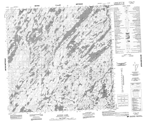 064M09 Dutton Lake Canadian topographic map, 1:50,000 scale