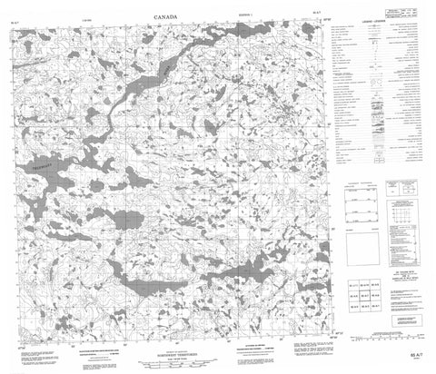 065A07 No Title Canadian topographic map, 1:50,000 scale