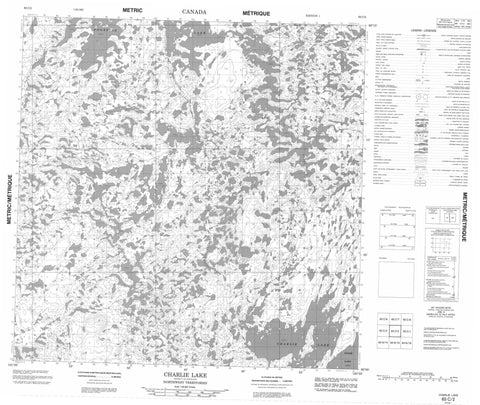 065C02 Charlie Lake Canadian topographic map, 1:50,000 scale