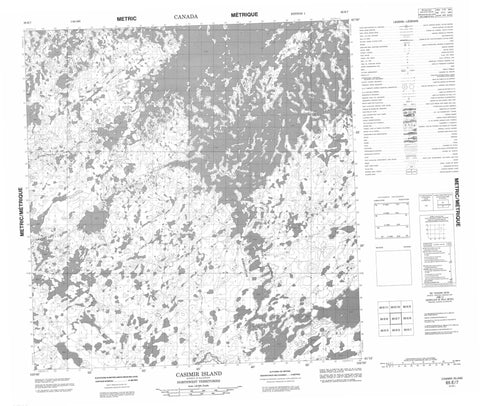 065E07 Casimir Island Canadian topographic map, 1:50,000 scale