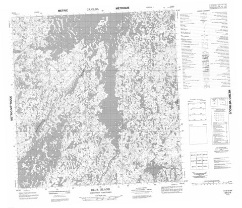 065E09 Blue Island Canadian topographic map, 1:50,000 scale