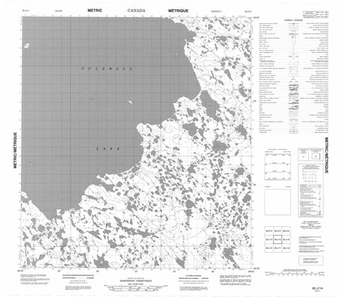 065J14 No Title Canadian topographic map, 1:50,000 scale