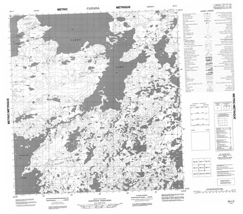 065L02 No Title Canadian topographic map, 1:50,000 scale