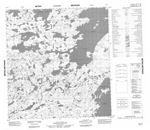 065L03 No Title Canadian topographic map, 1:50,000 scale