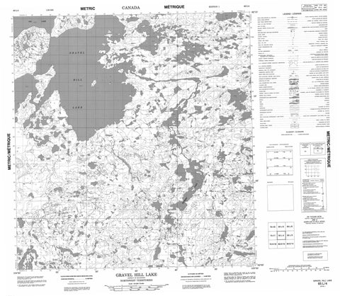 065L04 Gravel Hill Lake Canadian topographic map, 1:50,000 scale