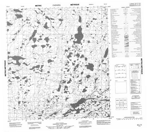 065L14 No Title Canadian topographic map, 1:50,000 scale