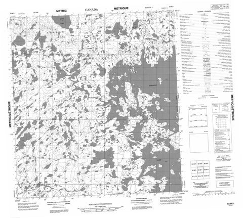 065M01 No Title Canadian topographic map, 1:50,000 scale
