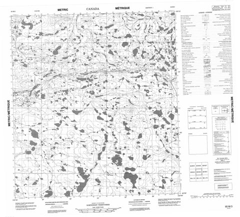 065M03 No Title Canadian topographic map, 1:50,000 scale
