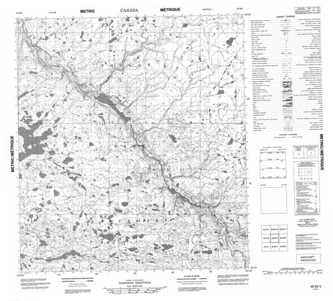 065M05 No Title Canadian topographic map, 1:50,000 scale