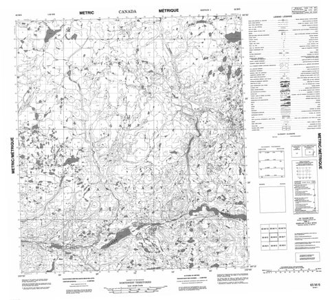065M06 No Title Canadian topographic map, 1:50,000 scale