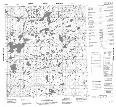 065M12 No Title Canadian topographic map, 1:50,000 scale