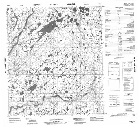 065M13 No Title Canadian topographic map, 1:50,000 scale