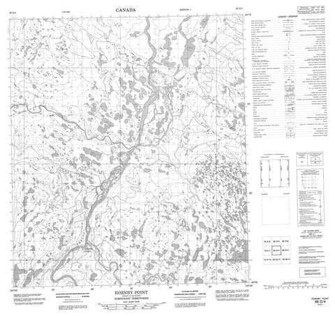 066D04 Hornby Point Canadian topographic map, 1:50,000 scale