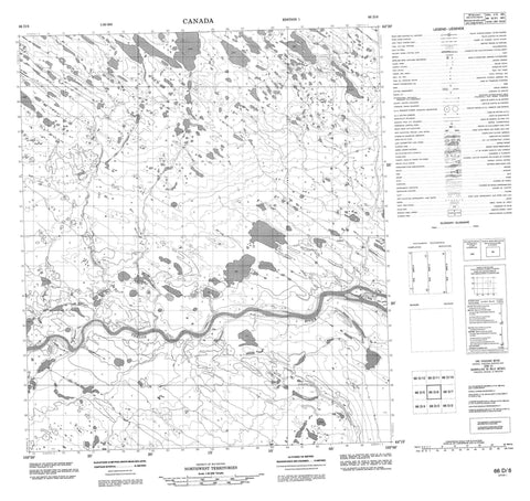 066D06 No Title Canadian topographic map, 1:50,000 scale