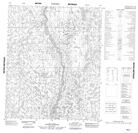 066F07 No Title Canadian topographic map, 1:50,000 scale
