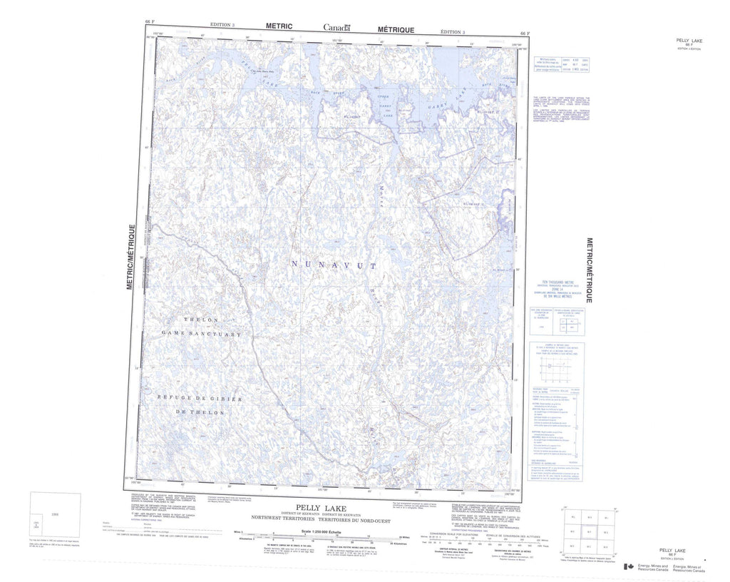 Buy Pelly Lake topo map 066F YellowMaps Map Store