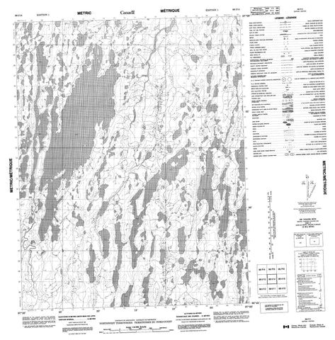066I14 No Title Canadian topographic map, 1:50,000 scale