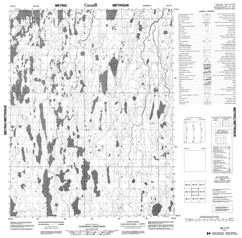 066J15 No Title Canadian topographic map, 1:50,000 scale