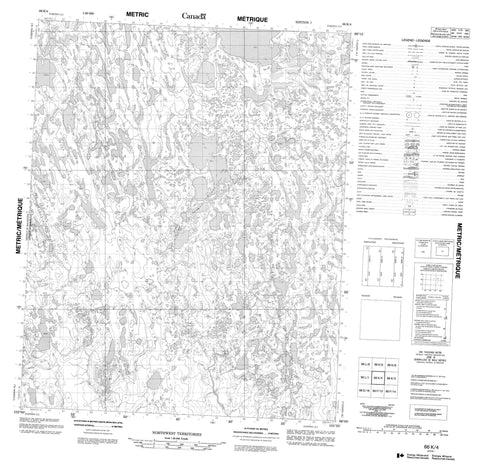 066K04 No Title Canadian topographic map, 1:50,000 scale