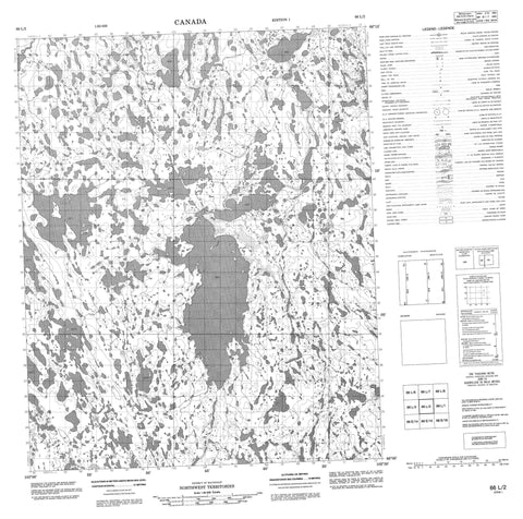 066L02 No Title Canadian topographic map, 1:50,000 scale
