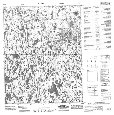 066L12 No Title Canadian topographic map, 1:50,000 scale