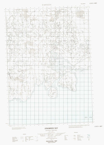 067B14W Stromness Bay Canadian topographic map, 1:50,000 scale