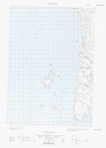 067B16W Canadian topographic map, 1:50,000 scale