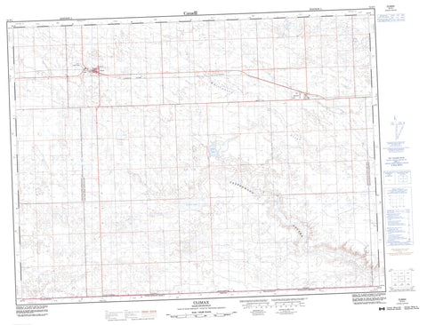 072F01 Climax Canadian topographic map, 1:50,000 scale