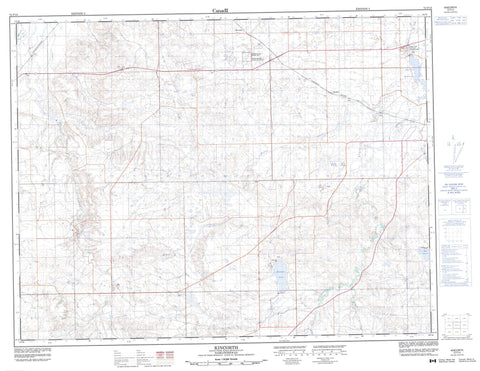 072F13 Kincorth Canadian topographic map, 1:50,000 scale