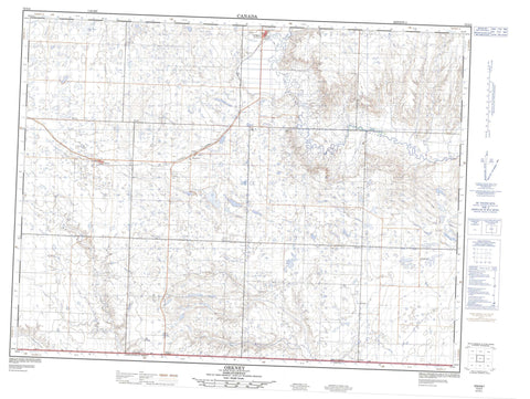 072G04 Orkney Canadian topographic map, 1:50,000 scale