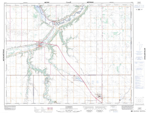 072I10 Lumsden Canadian topographic map, 1:50,000 scale
