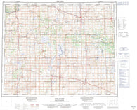 073A Melfort Canadian topographic map, 1:250,000 scale