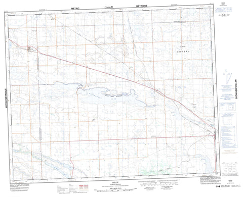 073C01 Oban Canadian topographic map, 1:50,000 scale