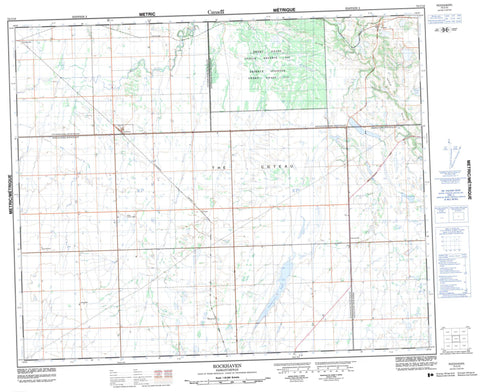 073C10 Rockhaven Canadian topographic map, 1:50,000 scale