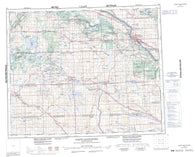 073C North Battleford Canadian topographic map, 1:250,000 scale
