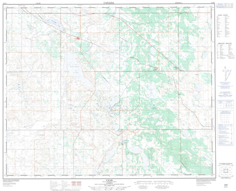 073D07 Czar Canadian topographic map, 1:50,000 scale