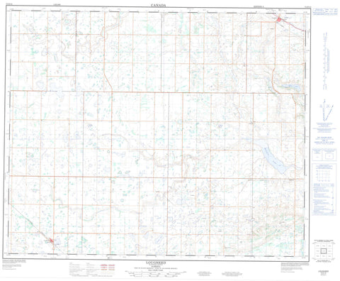 073D12 Lougheed Canadian topographic map, 1:50,000 scale