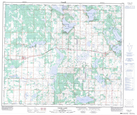 073L04 Cache Lake Canadian topographic map, 1:50,000 scale