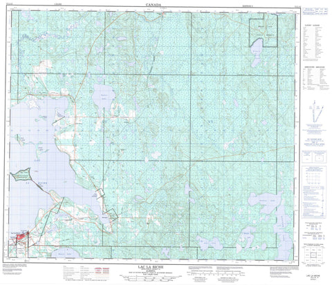 073L13 Lac La Biche Canadian topographic map, 1:50,000 scale