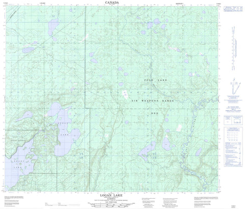 073M03 Logan Lake Canadian topographic map, 1:50,000 scale