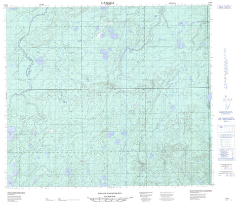 073M09 No Title Canadian topographic map, 1:50,000 scale