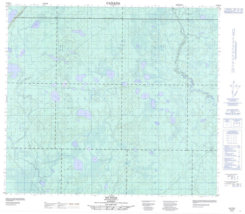 073M13 No Title Canadian topographic map, 1:50,000 scale